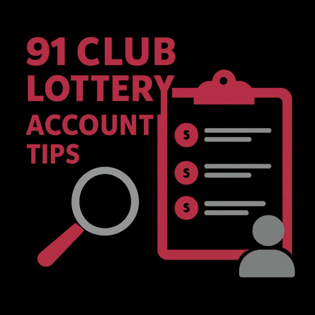 An educational diagram illustrating key aspects of 91 Club Lottery Account Tips.