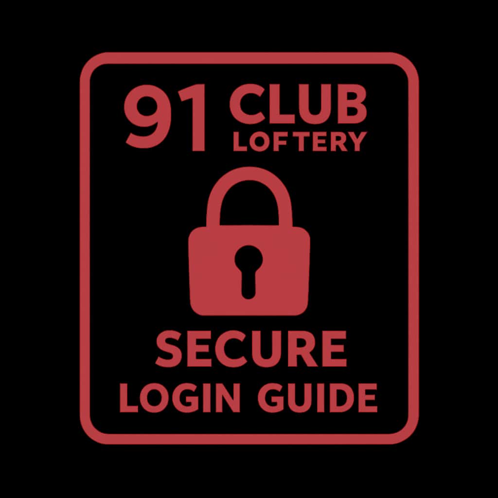 An icon representing the secure login process of 91 Club Lottery.