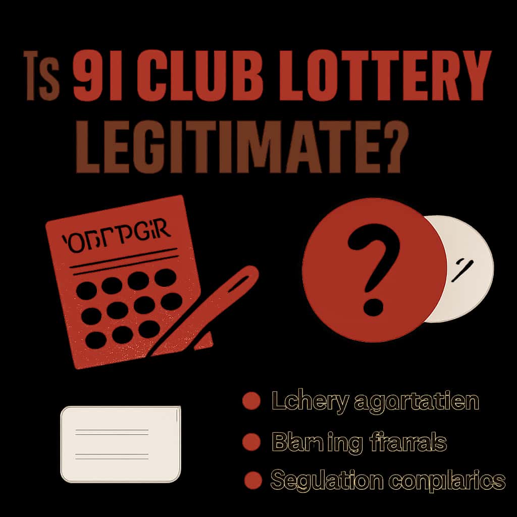 An educational illustration detailing the legitimacy of the 91 Club Lottery.