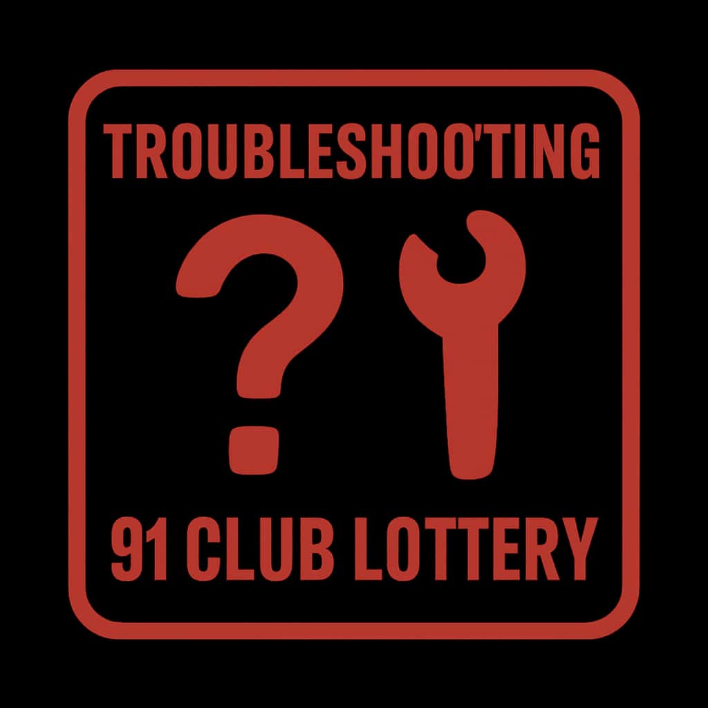 Icon representing the Troubleshooting 91 Club Lottery guide.