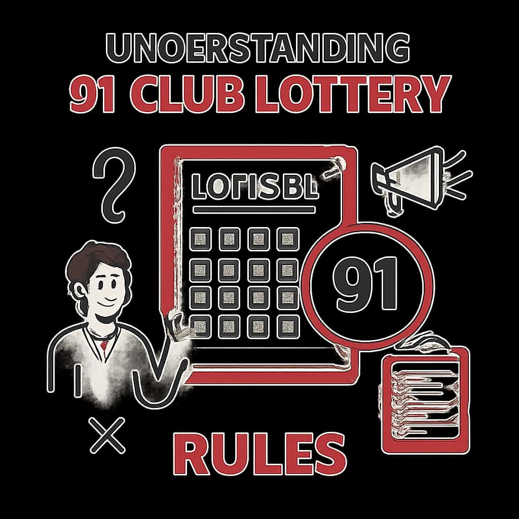 Diagram explaining the 91 Club Lottery Rules.